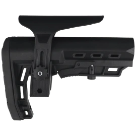 Niksan Defence AR-15 Telescopic Buttstock with Adjustable Cheek Riser (NKS102)