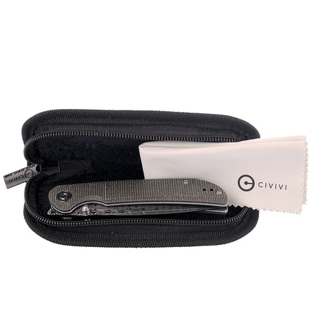 Civivi Knife Imperium Dark Green Micarta, Black Damascus (C2107DS-3)