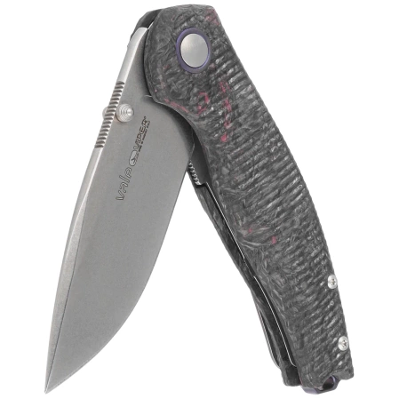 Viper Vale Dark Matter Purple Fat Carbon, Stonewashed MagnaCut by Jesper Voxnæs Knife (V6006FCP)