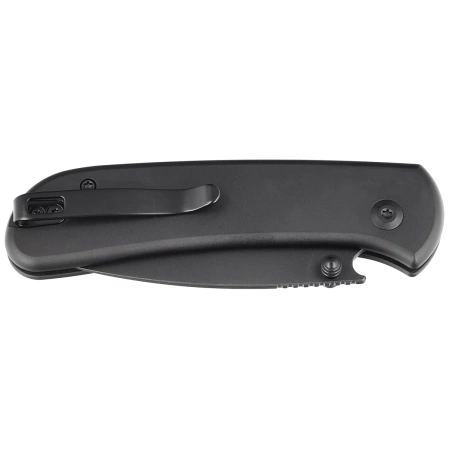 Nóż składany Civivi Qubit Black Aluminum, Black Stonewashed 14C28N (C22030E-1)