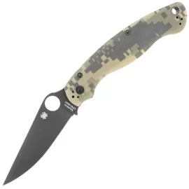 Spyderco Military 2 Knife Digital Camo G10, Black DLC CPM S30V by Sal, Eric Glesser (C36GPCMOBK2)