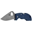 Spyderco Ladybug 3 Knife Cobalt Blue FRN, Satin CPM SPY-27 by Sal Glesser (LPCBL3)