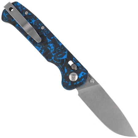 Nóż składany Maserin Frontier 634/CFB Black-Blue Carbon Fiber, Stonewashed Nitro X7