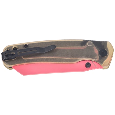 Bestechman Cicada's Wing-TL Knife Clear Ultem, Pink 10Cr15CoMoV (BMK24J)
