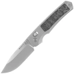 Nóż składany Remette RT-Aurora Gray Titanium / Carbon Fiber, Manual Fine Grinding Satin Surface / Pearlescent Surface M390 (AURA-D)