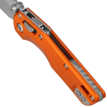 Microtech MSI Mini Ram-Lok S/E Knife Orange Fluted Aluminum, Stonewashed M390MK by Tony Marfione (210M-10FLOR)