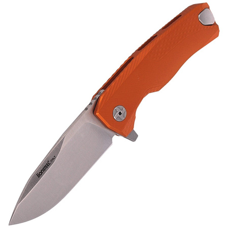 LionSteel ROK Knife Orange Aluminum, Satin M390 by Molletta (ROK A OS)