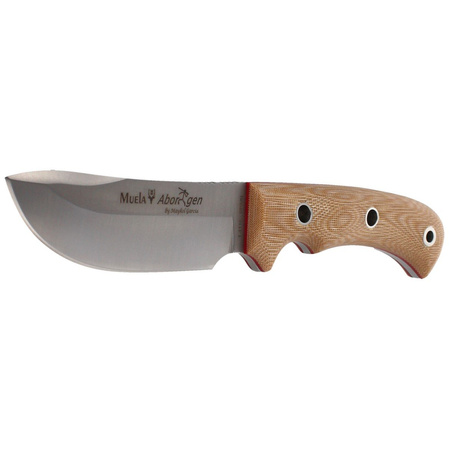 Muela Aborigen-12D Desert Canvas Micarta Knife, Satin X50CrMoV15 by Maykol Garcia