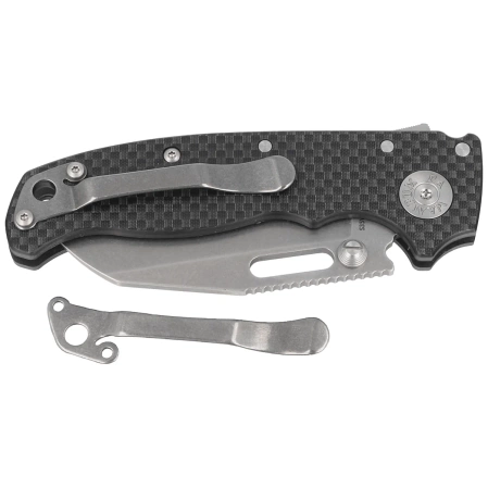 Nóż składany Demko AD20.5 Shark Foot Carbon Fiber, Stonewashed CPM S35VN by Andrew Demko (205-S35-SFCF)