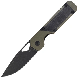 Nóż składany Kizer Mini Militaw Green G10 / Black Micarta, Black Stonewashed Nitro-V by Jonathan Styles (V3634SA5)