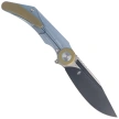 Nóż składany Bestech Seraph Blue Titanium, Black Stonewashed / Satin M390 by Kombou (BT2403D)