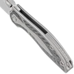 Nóż składany Reate Iron-X Bead Blast Titanium / Carbon Fiber, Satin M390 by Kirby Lambert