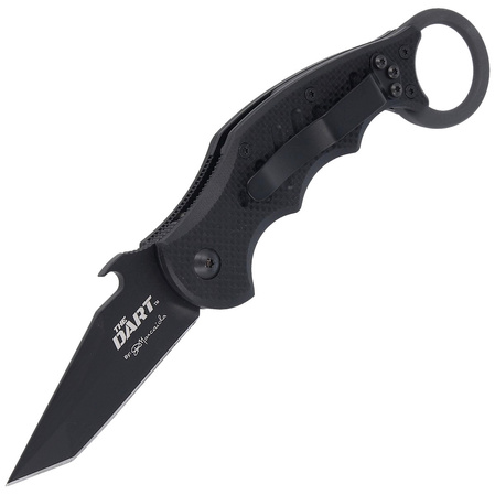 Nóż składany FOX The Dart Karambit Black G10, Black Idroglider N690 by Doug Marcaida (FX-597)