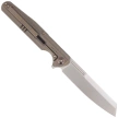 WE Knife Reiver LE No 223/260 Bronze Titanium, Silver Bead Blasted CPM S35VN knife (WE16020-3)