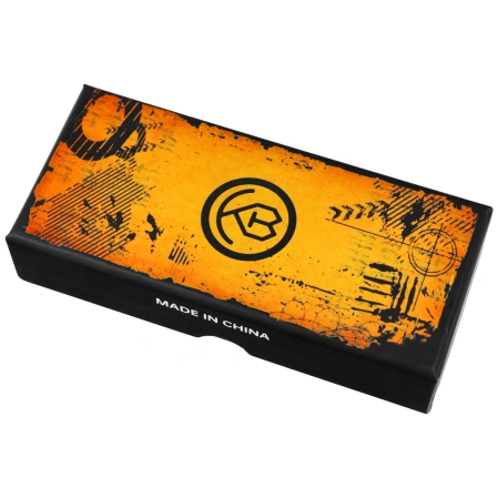 Kubey KB Knife Prism T/E Flame Titanium, Beadblasted M390 by Yuze Zhong (KB243E)