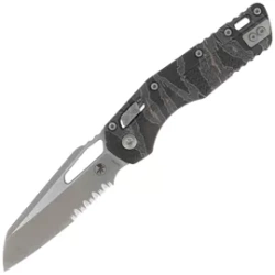 Microtech MSI S/E Knife Tiger Camo Tri-Grip Polymer, Apocalyptic P/S M390MK by Tony Marfione (210T-11APPMTRC)