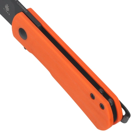 Nóż składany Kizer Yorkie Orange G10, Black PVD Nitro-V by Ray Laconico (V3525A2)
