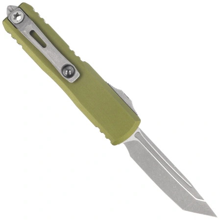 Microtech UTX-85 Gen IV T/E OTF Knife OD Green Aluminium, Apocalyptic M390MK by Tony Marfione (12334-10APOD)