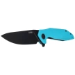 Kubey Nova KU117S Knife, Light Blue G10, Blackwashed 14C28N
