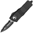 Nóż automatyczny OTF Microtech Mini Troodon D/E Black Aluminium, Black by Tony Marfione (238-1T)