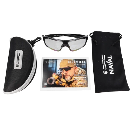 Okulary OPC Tactical JET I Naval Matt Black, Clear (N TJ I MATT BLK CLEAR)