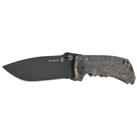 Spartan Blades Harsey Folder ''DiVinci'' Bronze Titanium, Black PVD MagnaCut by William W. Harsey (SF5DiVinci)