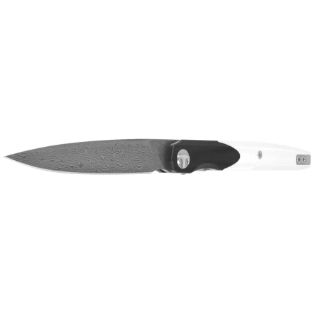 Bestechman Lanza Knife Black-White G10, Damascus by Grzegorz Grabarski (BMK14-D-1)