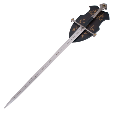 Third Decor Habitat Black Sword Leather/Gray Steel, Satin (11013A)