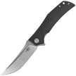 Bestech Scimitar Black G10, Stonewashed/Satin D2 Knife (BG05A-1)