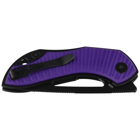 Bestechman Triassic Knife Purple G10, Black PVD 14C28N by Denis Simonutti (BMK17C)