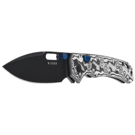 Kizer Outposter Knife Vortex Micarta, Black PVD Nitro-V (V3802BDA2)