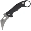 Nóż składany LionSteel L.E.One Mid Karambit Black Aluminium, Stonewashed M390 by Emerson Design (LE2 A BS)