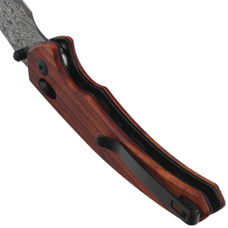 Civivi Sixgill Knife Guibourtia Wood, Damascus by Gavko Knives (C24050-DS1)