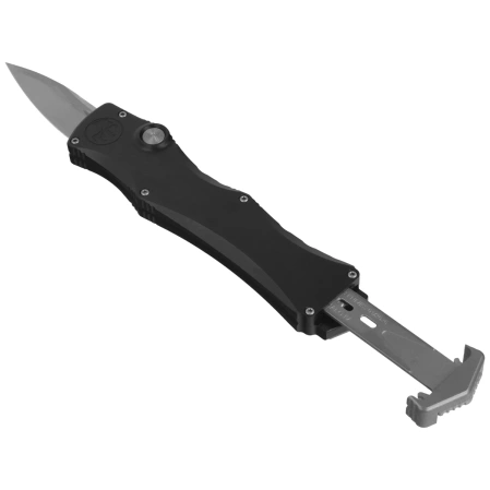 Microtech Halo IV S/E Marfione Select OTF Knife Black Aluminum, Stonewashed M390MK by Tony Marfione (1150-10MS1)