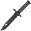 Martinez Albainox Survival Knife Black ABS, Black 3Cr13MoV (32537)