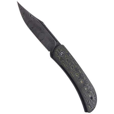 Nóż składany CIVIVI Appalachian Drifter Yellow G10 / Rose Pattern Carbon Fiber, Black Damascus (C2015DS-3)