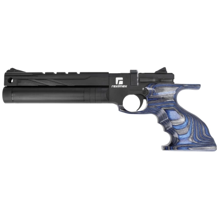 Reximex RPA Blue Laminated 5.5 mm PCP Air Pistol with Regulator