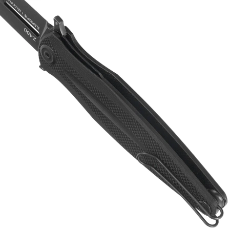 Nóż składany ANV Z400 BB Black G10, Black DLC Sleipner (ANVZ400-015)