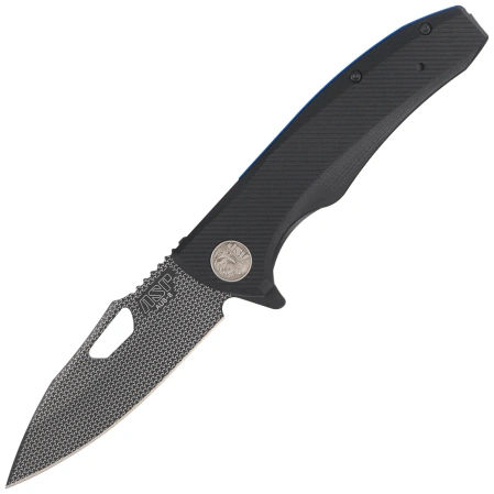 ASP Police Duty ''Woven Bones'' Knife Black G10, Black PVD AUS-8 (55740)