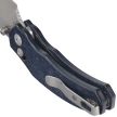 Kizer Mini Bulldog Knife Blue Canyon Richlite, Satin Nitro-V by O.SHO (V3672SA3)