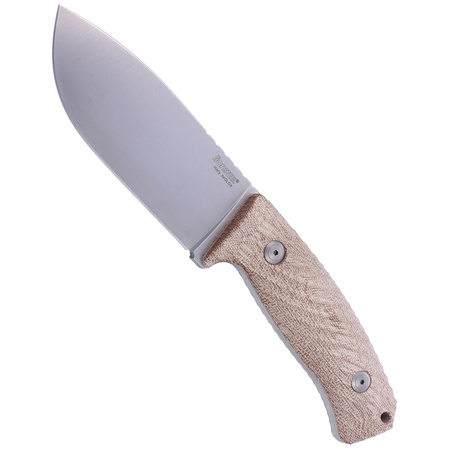 LionSteel M3 Natural Canvas Micarta, Satin Niolox by Michele Pensato (M3 CVN)