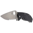 Spyderco Tenacious Knife Black G10, Satin Combo 8Cr13MoV by Eric Glesser (C122GPS)