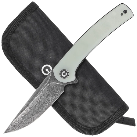 Nóż składany Civivi Mini Asticus Natural G10, Black Hand Rubbed Damascus (C19026B-DS1)