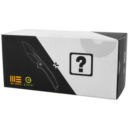 Nóż składany WeKnife Ignio Mystery Box Black Titanium, Damasteel Hakkapella by Toni Tietzel (WE22042B-DS1 MB)