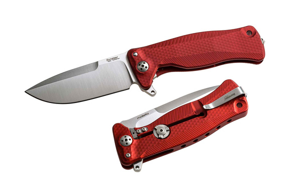 LionSteel SR11A Red Aluminum, Satin Sleipner by Molletta (SR11A RS)