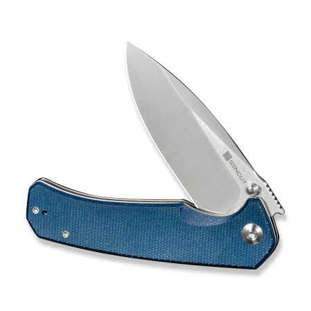 Nóż składany Sencut Skarnax Blue Canvas Micarta, Satin 9Cr18MoV (S24025-3)
