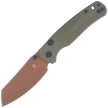Bestechman Cicada's Wing-TL Knife OD Green G10, Gold PVD 10Cr15CoMoV (BMK24H)