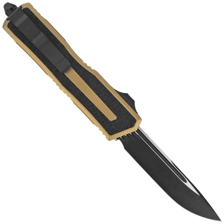 Nóż automatyczny OTF Microtech Scarab II Gen III S/E Tan Aluminium, Black M390MK by Tony Marfione (1278-1TA)