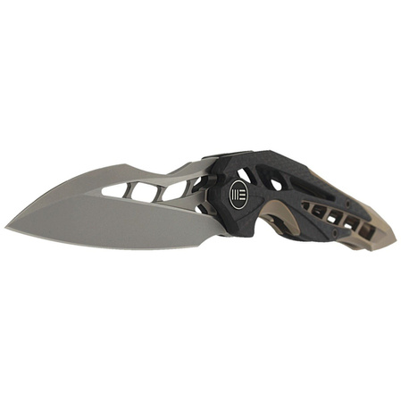 WE Knife Arrakis Champagne Ti / CF, Satin M390 by Elijah Isham (906CF-A MYSTERY BOX)