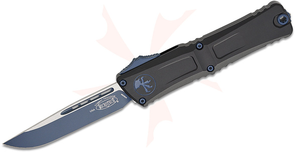 Microtech Combat Troodon Gen III S/E OTF Knife Black Aluminum, Navy M390MK by Tony Marfione (1143-1NASK)